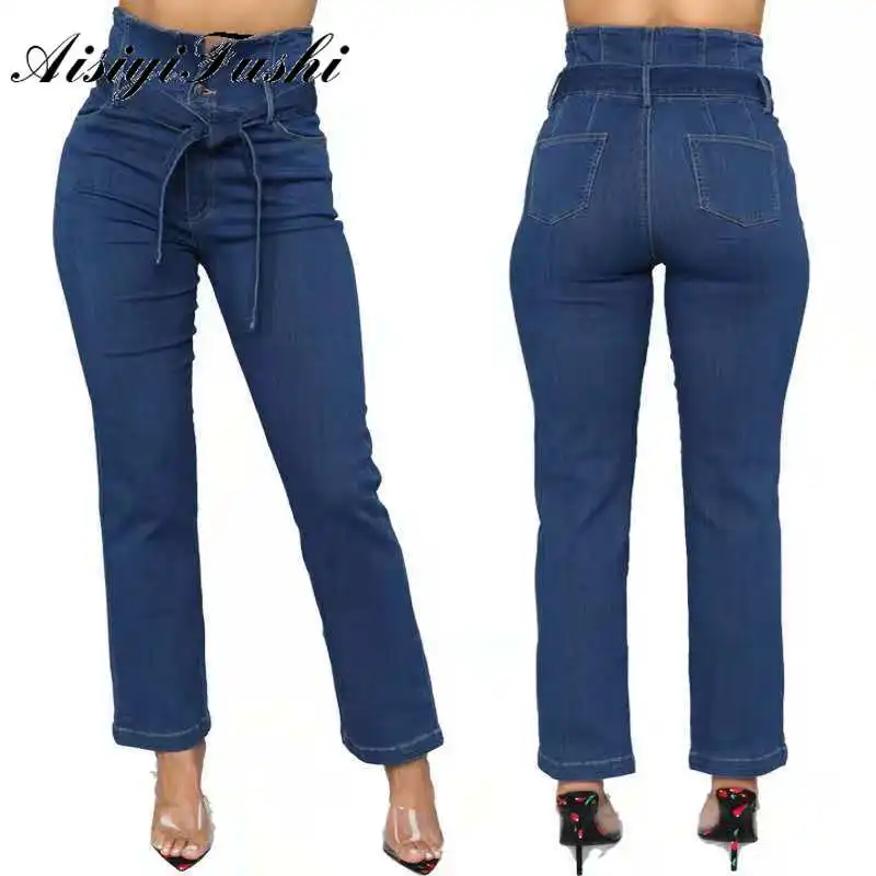 Голубые рваные джинсы женские тощие плюс Размеры пуш-ап с высокой талией джинсы-бойфренды женские зимние узкие брюки стрейч джинсы в винтажном стиле для женщин