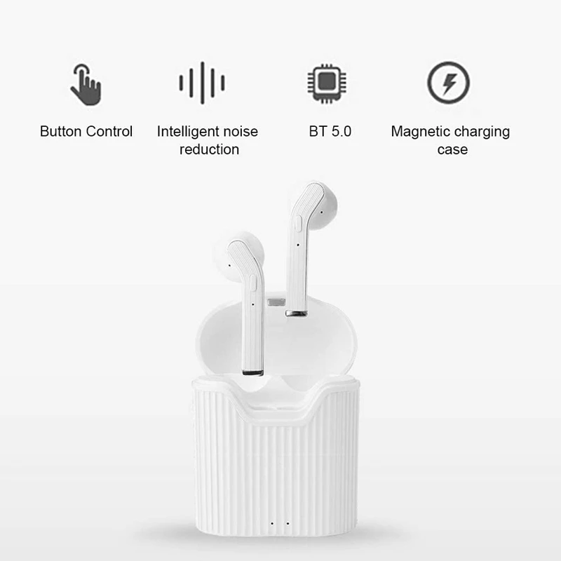 H19T TWS Bluetooth Earphone Mini Portable Wireless Headphones In Ear Noise Canceling Headphones for IOS Android