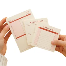 Bloc-notes planificateur, 60 feuilles, liste de vérification, hebdomadaire, mensuel, carnet de notes, nouveau