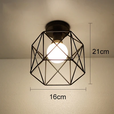 17 no bulb Светодиодный потолочный светильник современный плафон Домашнее освещение гостиная винтажная лампа с нитью накаливания по форме напоминающей клетку потолочный светильник Lampara Techo подвесной светильник светодиодный - Цвет корпуса: 17 no bulb