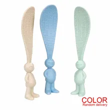 Рисовая ложка для риса Пшеничная солома пластик 1 шт. вертикальная подставка вырезанная форма мультяшного кролика случайный цвет