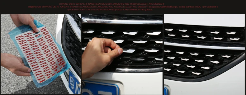 Для Chery ARRIZO5 ARRIZO 5, новинка, нержавеющая сталь, управление, передняя сторона, звездная сетка, блестки, Внешнее украшение, автомобильные аксессуары