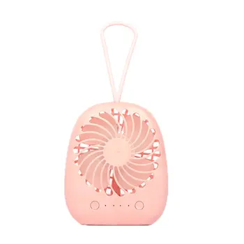 

Portable Mini Shell Fans With Make Up Mirror Lady Lanyard Fan USB Rechargeable 5V Air Cooler