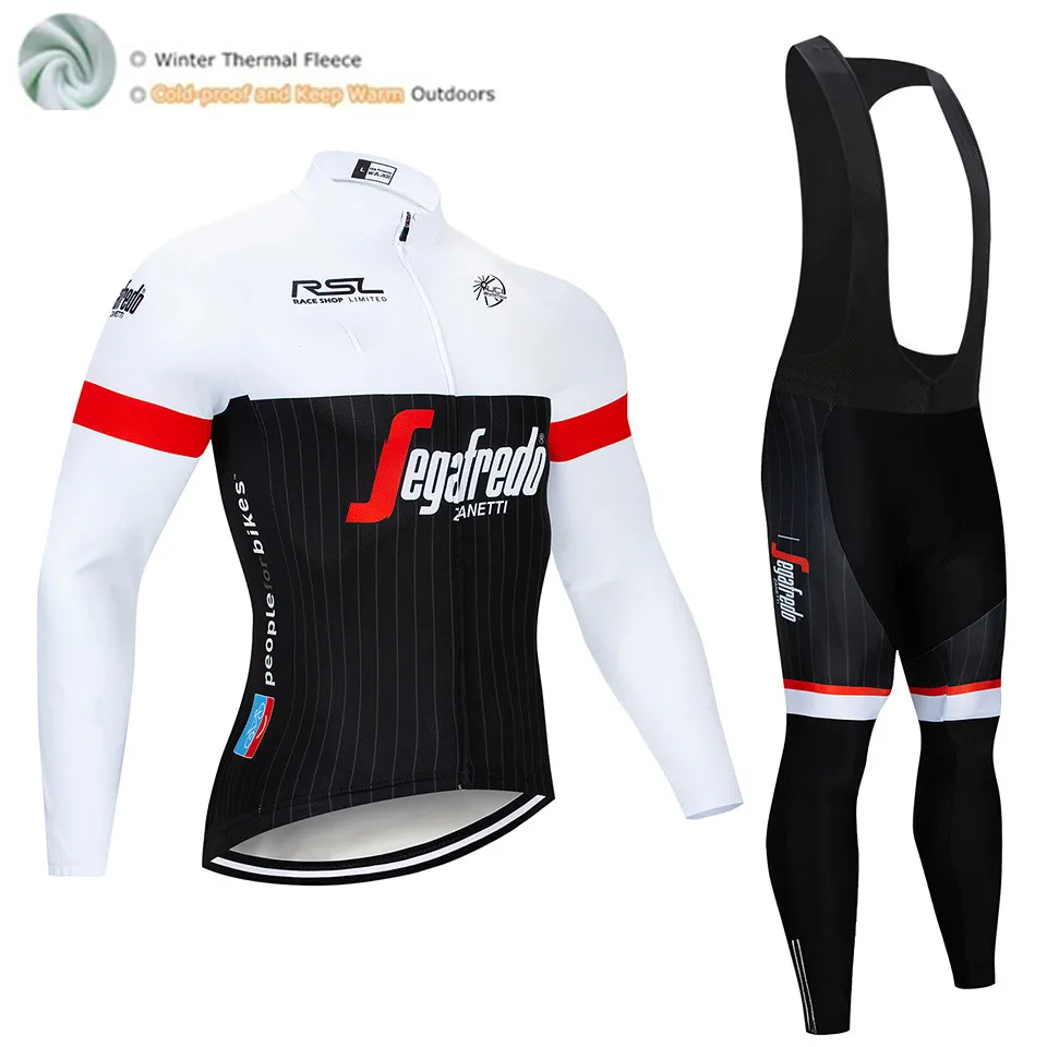 TREKING Pro Team, Зимняя Теплая Флисовая одежда для велоспорта, Мужская футболка с длинным рукавом, костюм для езды на велосипеде, MTB, одежда, комбинезон, комплект - Цвет: Winter Cycling Suit