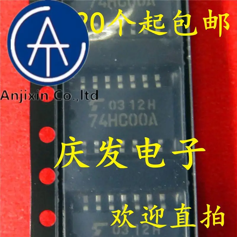 

10pcs 100% orginal new in stock silkscreen 74HC00A TC74HC00AF SOP14 5.2MM