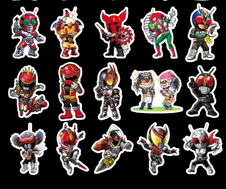 50 шт. мультфильм аниме Kamen Rider стикер s Классический граффити для укладки велосипед наклейка на мотоцикл ноутбук багажные наклейки JDM F3