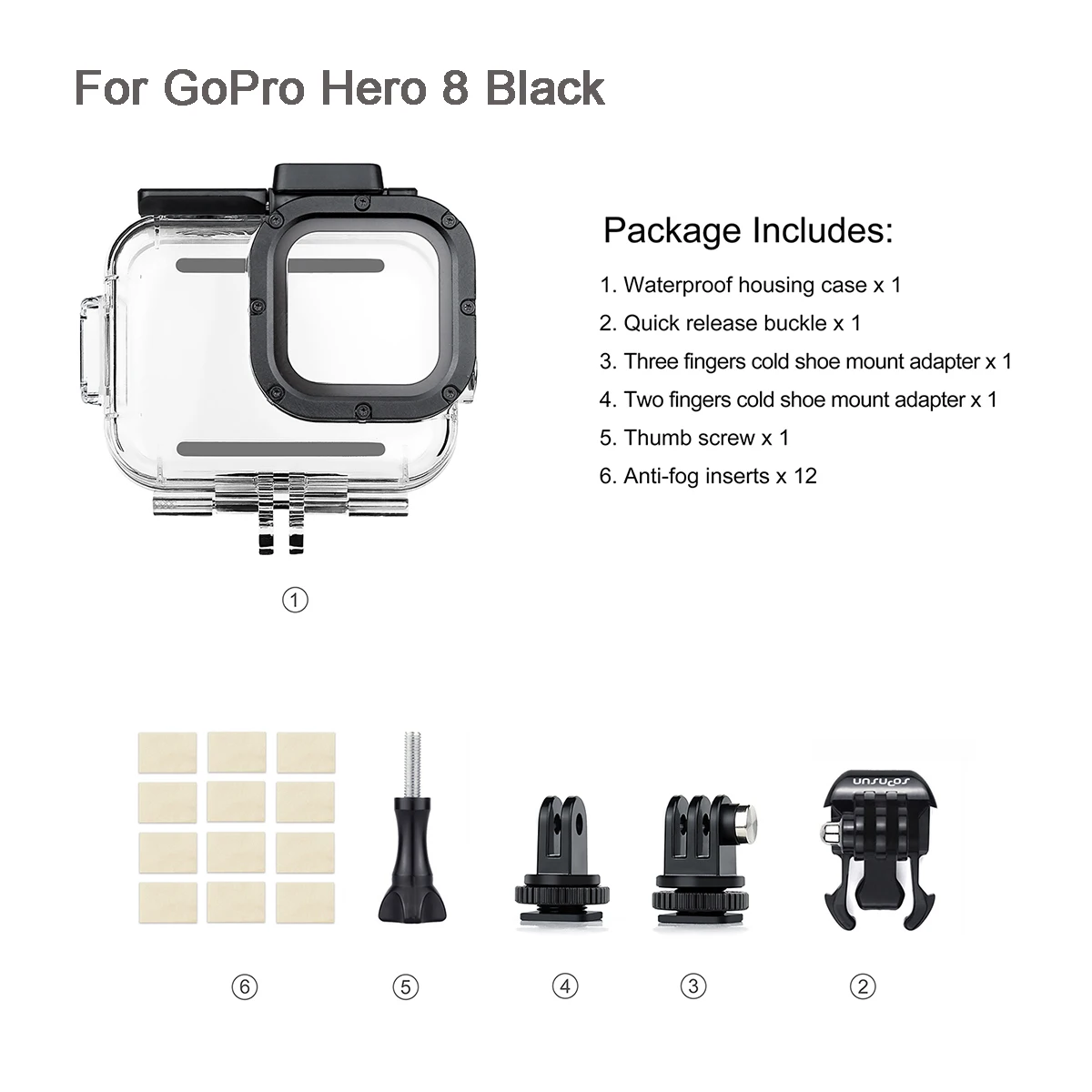 hand grip camera strap SOONSUN Waterproof Case for GoPro Hero 10 9 or 8 Black Protective Housing Case Red Filter Magnifier Macro Len Diving Accessories camera charger Camera & Photo Accessories