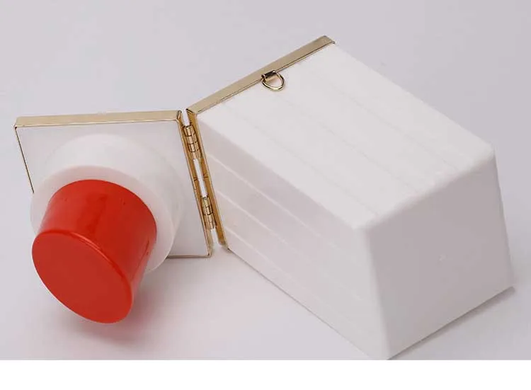 Xianjian Lipstick Shaped handbag bolsas Unique Acrylic Purse Summer Chain Purse Shoulder Bag Elegant fushica Evening Purse