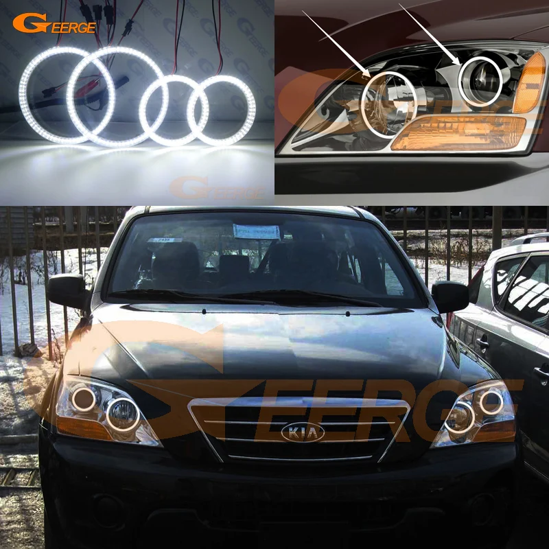 Для KIA SORENTO I Facelift 2006 2007 2008 2009 отличный ультра яркий SMD СВЕТОДИОДНЫЙ ангельские
