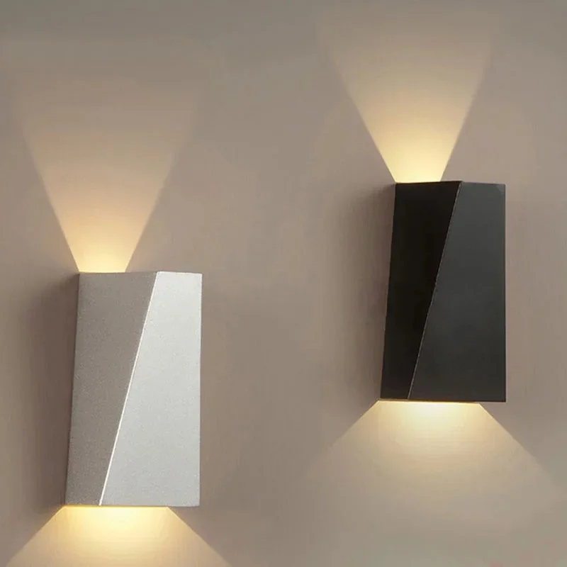 Modern Black Bathroom LED Mirror Lights Wall Lamp Bedroom Stair Light Fixture