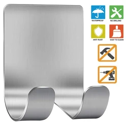 Razor Holder Shaver Hook Hanger Stand Self Adhesive 304 Stainless Steel Heavy Duty Utility Storage Hook Shower Hook For Razor