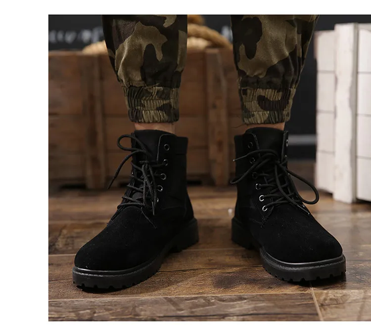 Черные армейские ботинки; высокие ботинки-дезерты в стиле милитари; ботинки на массивном каблуке; Мужская Уличная обувь для тренировок; армейские ботинки; Botas Tacticas Hombre