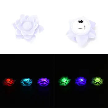 

Fashion Colorful Changing Lotus Flower Children Living Room Decorative Night Light Battery Operated Lamp