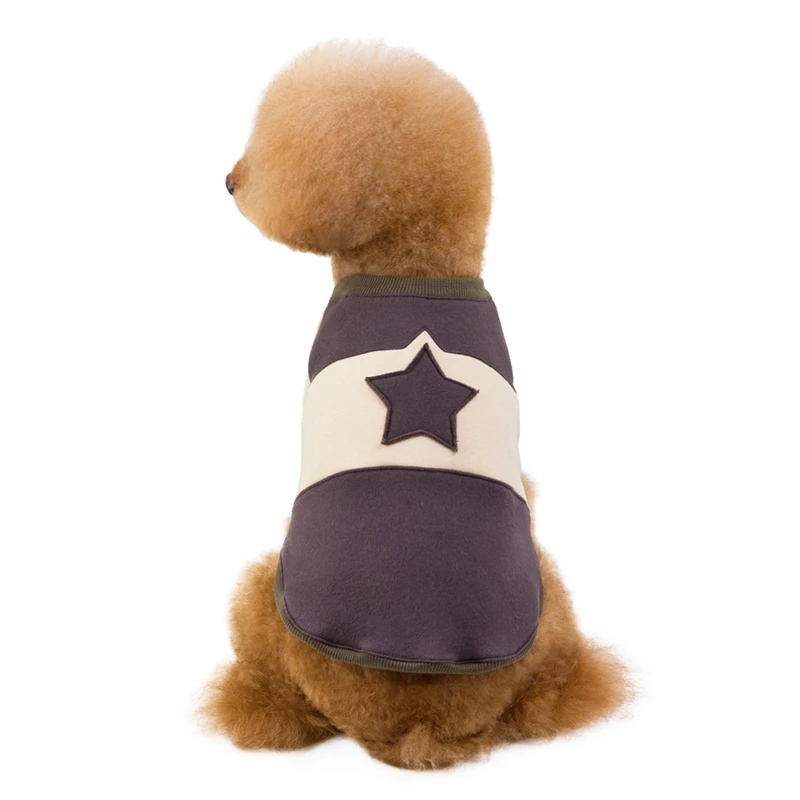 

Pet Autumn And Winter Clothes Fleece Star Thickening Warm Clothes Dog Printed Costume Coat For Puppy Chihuahua Yorkshire Clothes