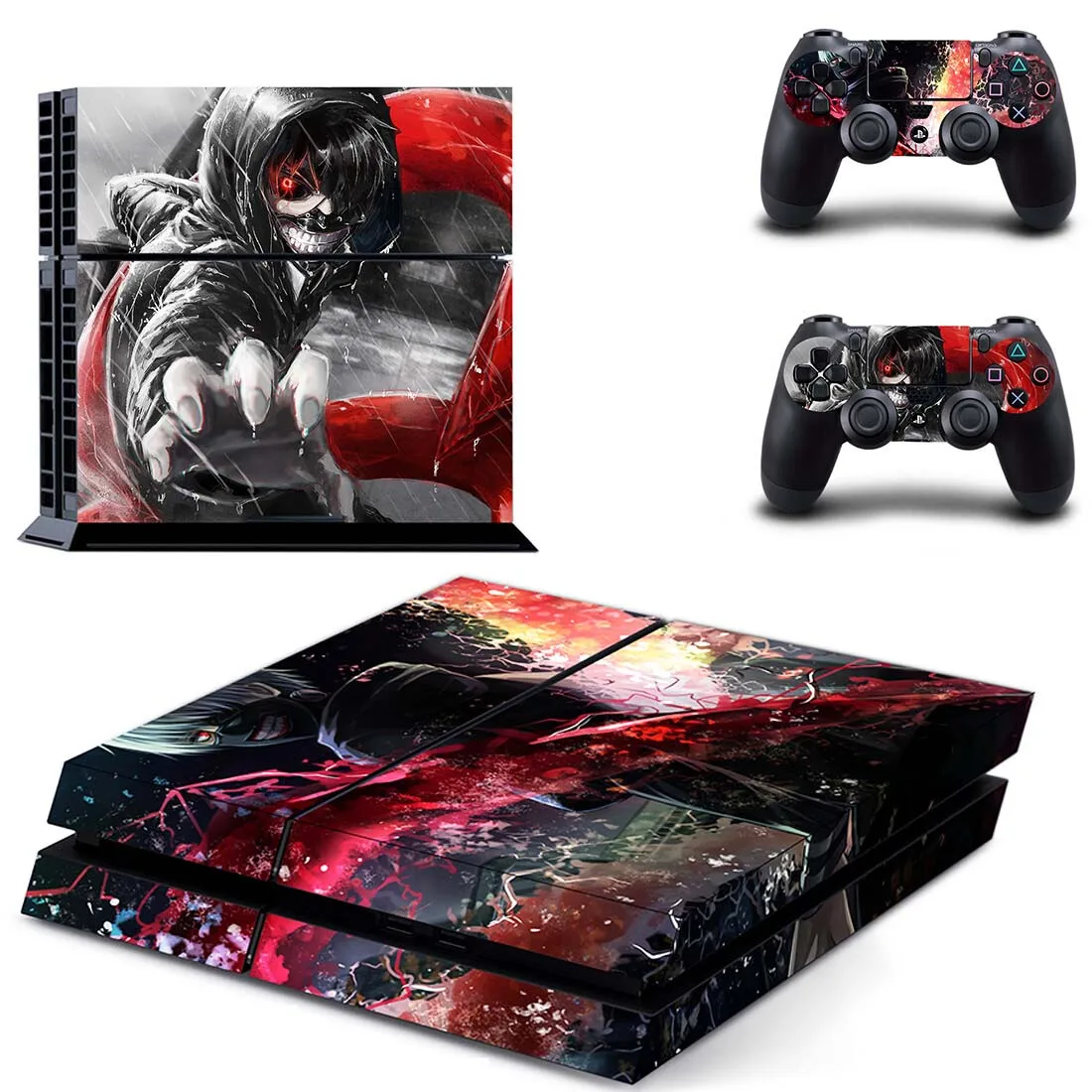 Виниловая наклейка для PS4 PS 4, Виниловая наклейка s, Токийский Гуль, игровая станция 4, наклейки Pegatinas для консоли playstation 4 и 2 контроллера