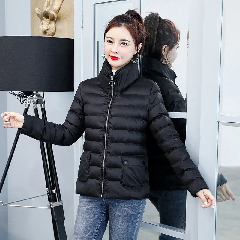 

Autumn Cotton-padded Clothes Women's INS Short 2019 Autumn & Winter New Style Versitile Fashion Small Cotton-Padded Jacket Coat