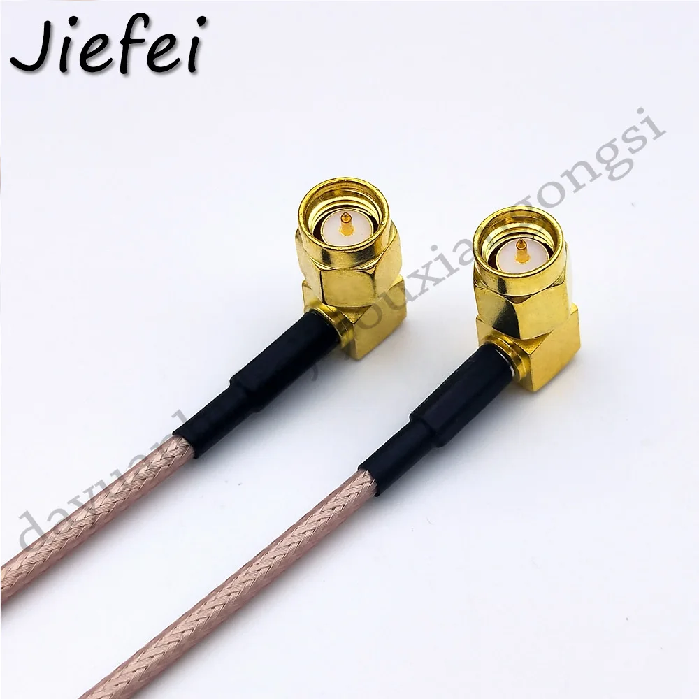 

20-100pcs 15cm 20cm 30cm 50cm cable SMA male 90 degree right angle to SMA male 90 degree pigitail adapter RG316