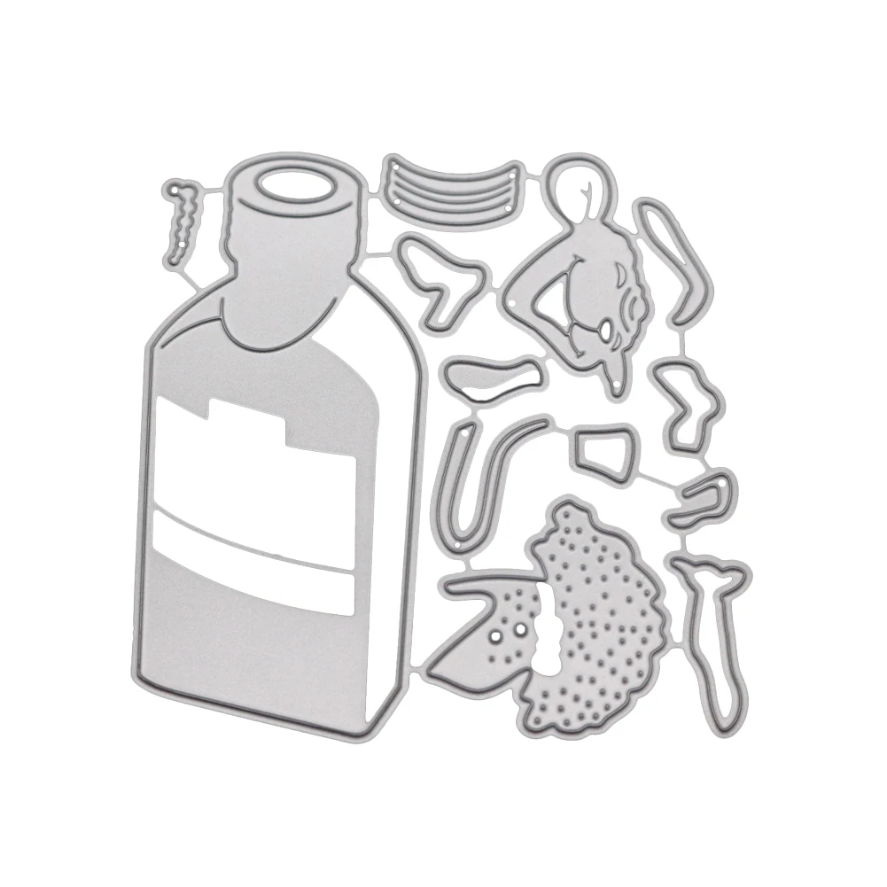 Cartoon Mouse Cutting Dies Animal Cut Die Metal Lecythus Mold Scrapbook Embossing Craft Knife Mould Stencil Stamps and Dies