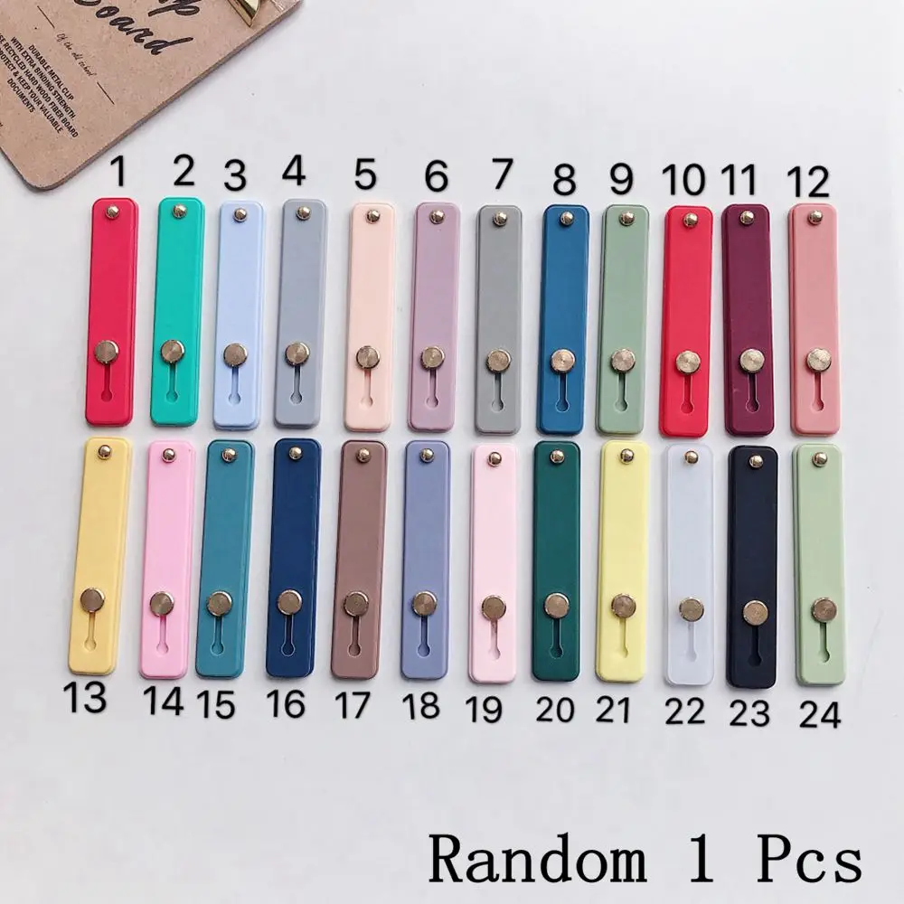 Random 1PCS Мультяшный силиконовый держатель для iPhone Xr держатели для мобильных телефонов подставка Универсальный Ремень кронштейн Браслет Сцепление крепление палец для Xiaomi - Цвет: Random 1PCS