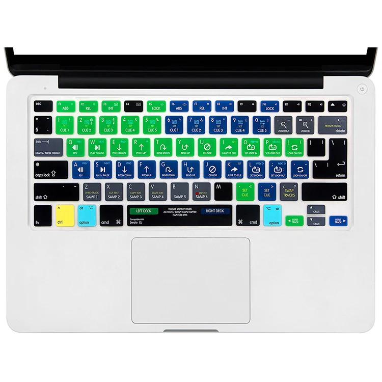 Функциональная клавиатура HRH Serato DJ Hotkey силиконовый чехол для клавиатуры Macbook Air Pro