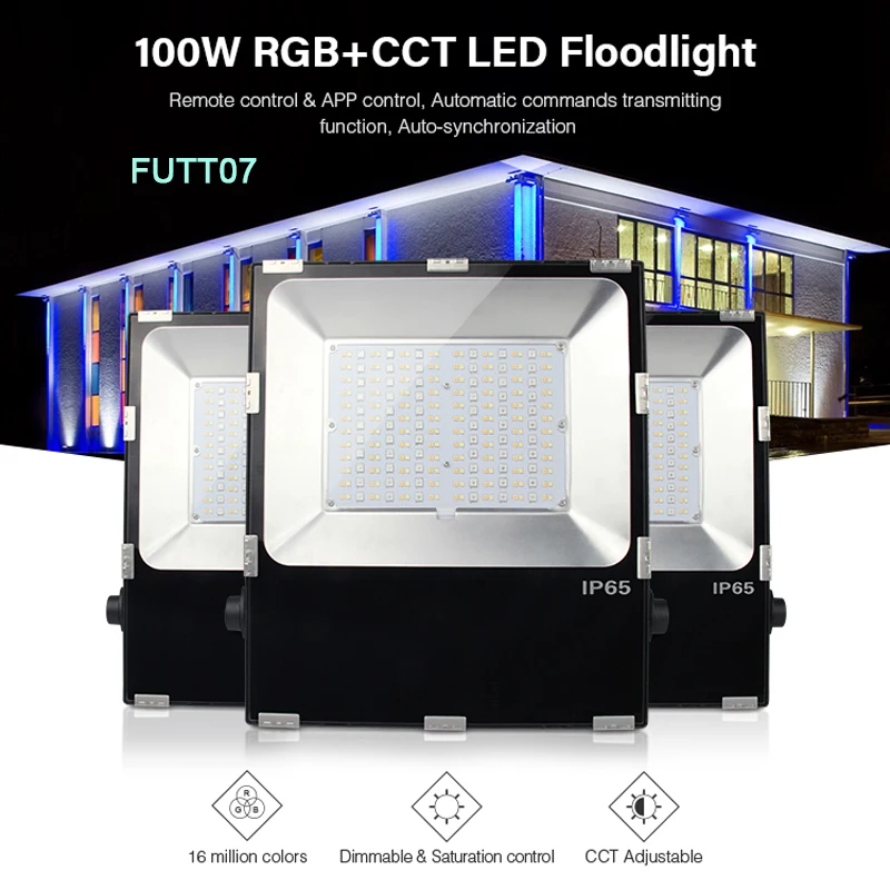 Светодиодный прожектор Miboxer 100 Вт RGB + CCT IP65 водонепроницаемый светодиодный