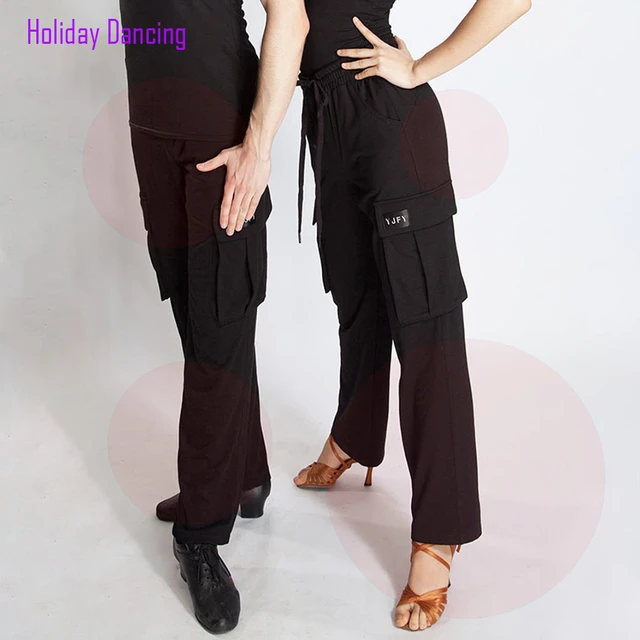 Pocket Design Women Latin Dance Pants Latin Male Dancing Panty Practise  Cloth Samba Tango Chacha Dancing Performamnce By260 - Latin - AliExpress