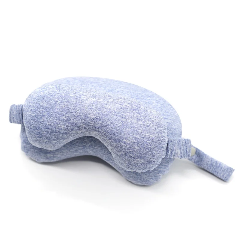 light blue Ортопедическая маска, подушка для путешествий, два в одном, для дома, поезда, самолета, дорожная подушка, модная, портативная, для головы, для улицы, подушка для глаз - Цвет: light blue