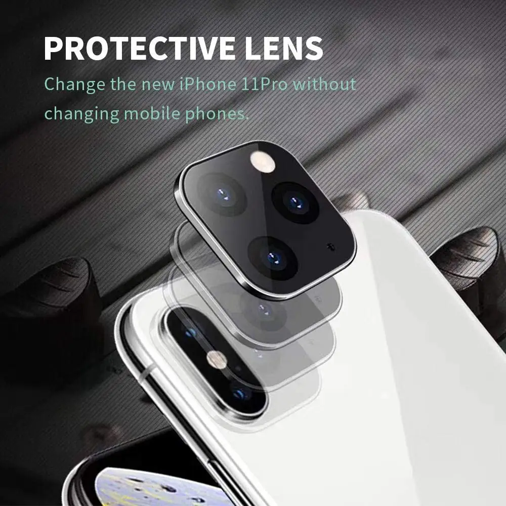Титановое легированное стекло для объектива камеры для iPhone X XS Max поворачивается к iPhone 11 Pro Max защитная пленка из закаленного стекла