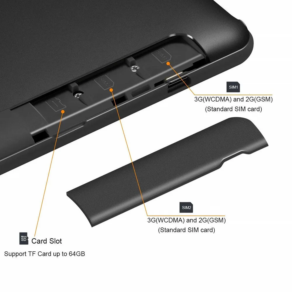 Планшет CP9 64 ГБ (карта 32 + ГБ) Bluetooth Wifi планшет Android 9 0 10 1 дюймов с двумя SIM картами 2.5D