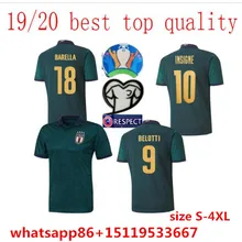 Размер есть S-4XL 19 20 Италия футбольные майки INSIGNE IMMOBILE евро третий комплект италия ренессанс Джерси Футбольная рубашка