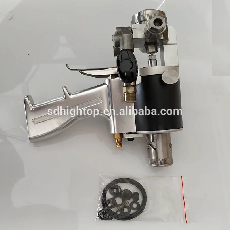 double head dual nozzle spray gun for nano chrome spray A B paint silver nano chrome
