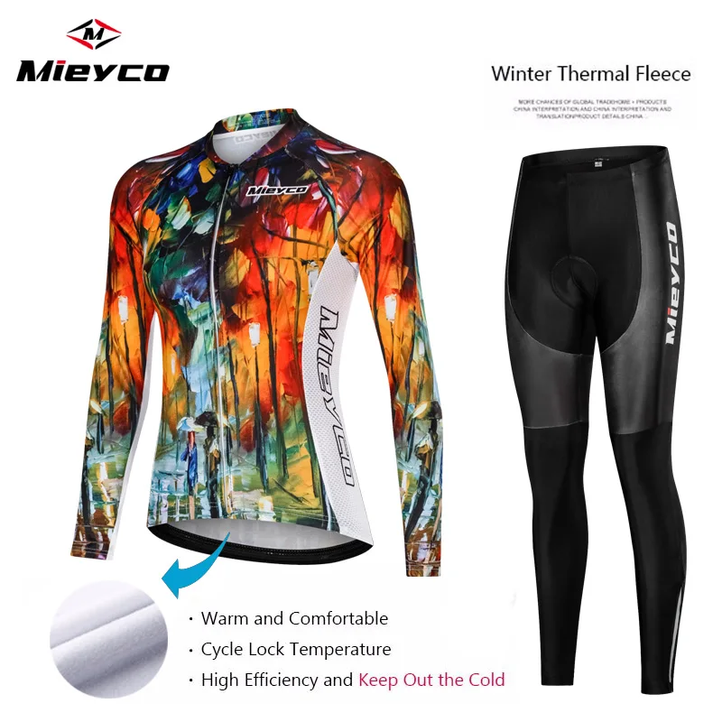 Winter Thermal Fleece cycling suit (17)