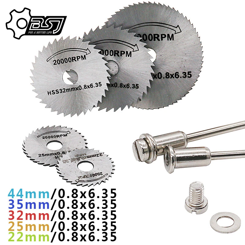 7pcs HSS Mini Circular Saw Blades Rotary Tools Cutting Disc Set For Dremel Drill 7pcs HSS Mini Circular Saw Blades Rotary Tools Cutting Disc Set For Dremel Drill