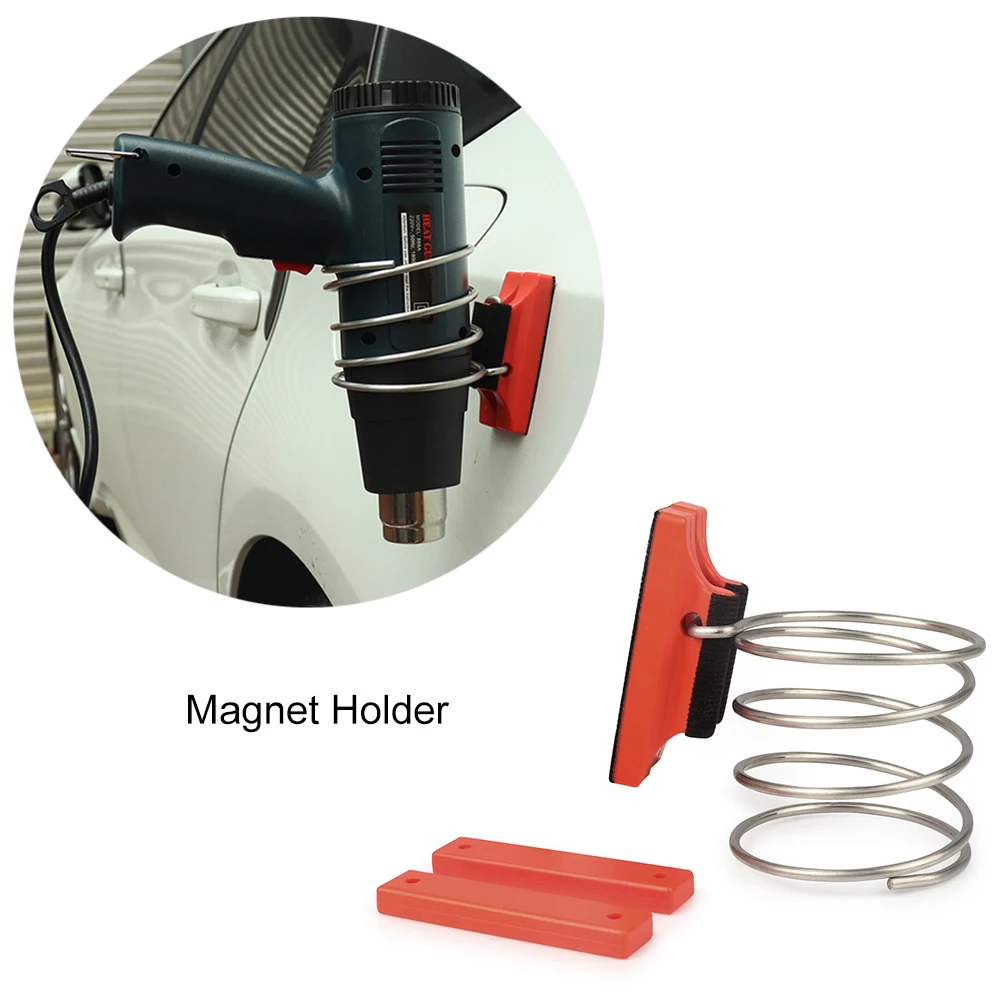 

FOSHIO Magnetic Holder Iron Ring For Heat Gun Car Vinyl Film Wrap Tool Window Tint Sticker Hot Air Gun Magnet Support Bracket