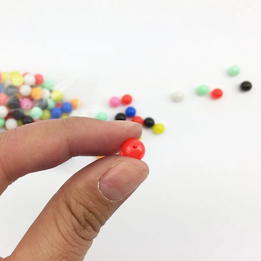 100pcs Multi-color Fishing Beads Lure Carp Fishing Beads Tackle Durable