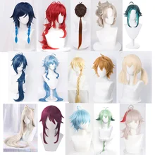 

Genshin Impact Venti Diluc Zhongli Albedo Xiao Kaeya Ganyu HuTao Aether Tartaglia Klee Ningguang Rosaria Sucrose Cosplay Wig