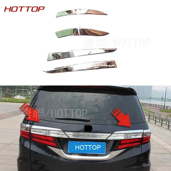 

4pcs/set ABS chrome rear tail lamp light eyelid eyebrow sticker moulding trim For Honda Odyssey 2015 2016 car auto cover styling