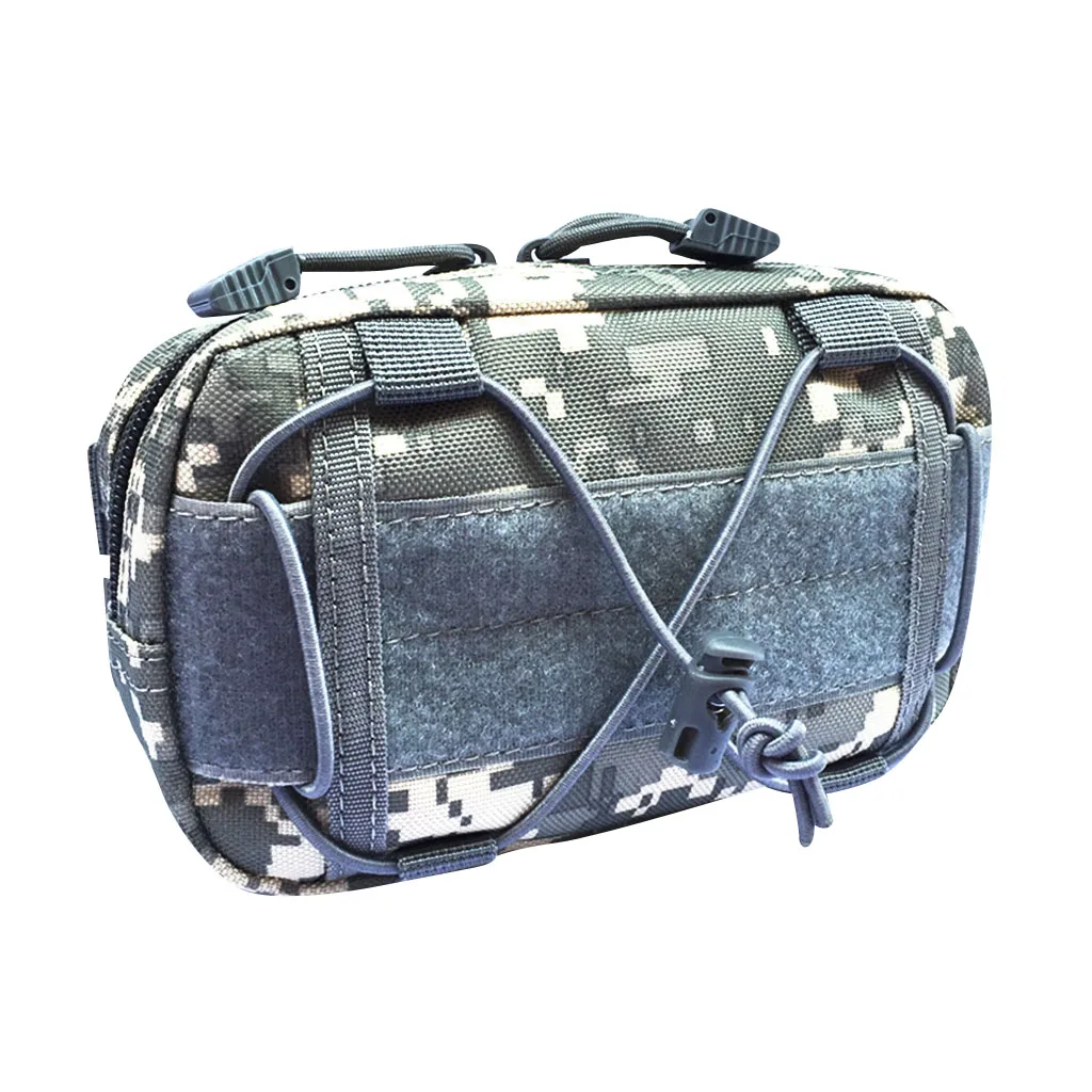 ACU Camo 17 x 12 x Прочный 1000D нейлоновый MOLLE маленький универсальный чехол сумка с талией Велоспорт Кемпинг 6," x 4,7" x 1,2" - Цвет: ACU Camo 17 x 12 x