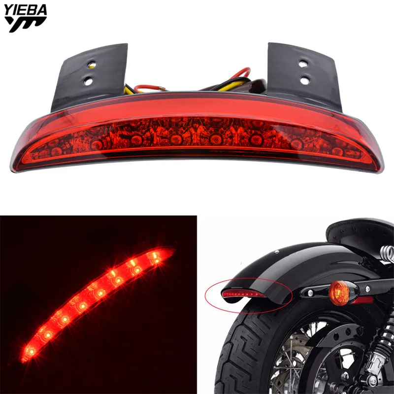 Motorcycle Led Tail Light Brake Light Stop Turn Signal Lamp FOR Harley Davidson XL 883L Sportster 08-14  Bobber Cafe Racer ATV