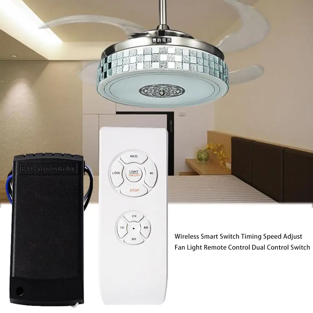 

Smart Switch Wireless Remote Control Light Home Automation Work for Light Curtain Fan Dual Control Switch