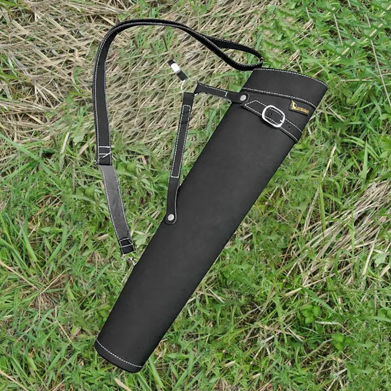

Shoulder-Back Design Leather Quiver Can Hold 30 Pcs Arrows