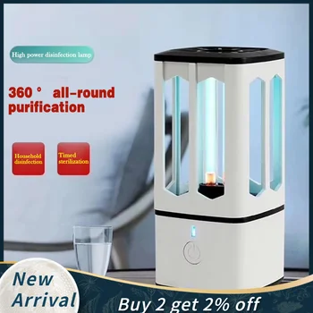 

2.8W Rechargeable Uv Sterilization Lamp Disinfection Lamp Household Car Mini Portable UVC Lamp For Home Office Travel