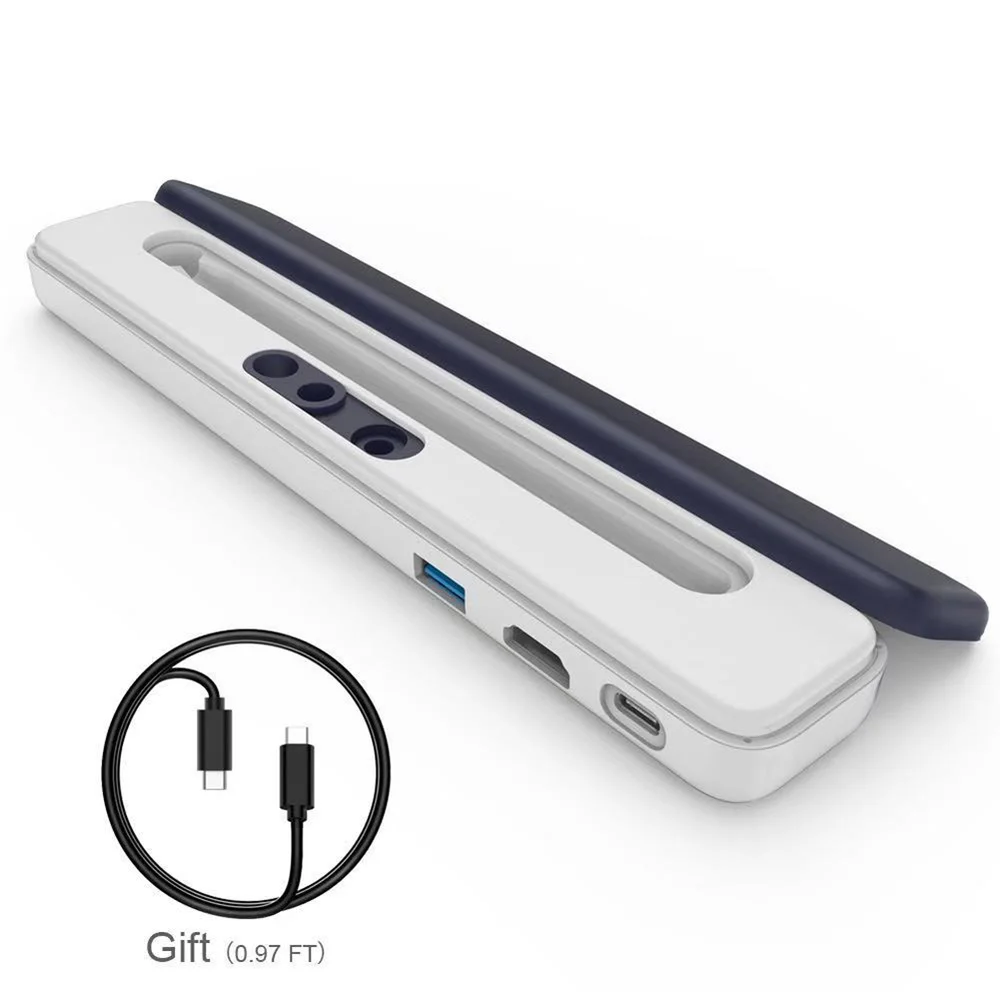 USB C концентратор адаптер для MacBook Pro USB-C PD порт HDMI для samsung S8 S9 huawei P20 mate 20 Чехол Карандаш для iPad Pro Apple Pencil