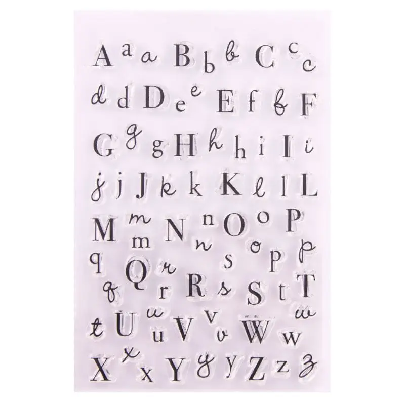 Alphabet Silicone Clear Seal Stamp DIY Scrapbooking Embossing Photo Album Decorative Paper Card Craft Art Handmade Gift