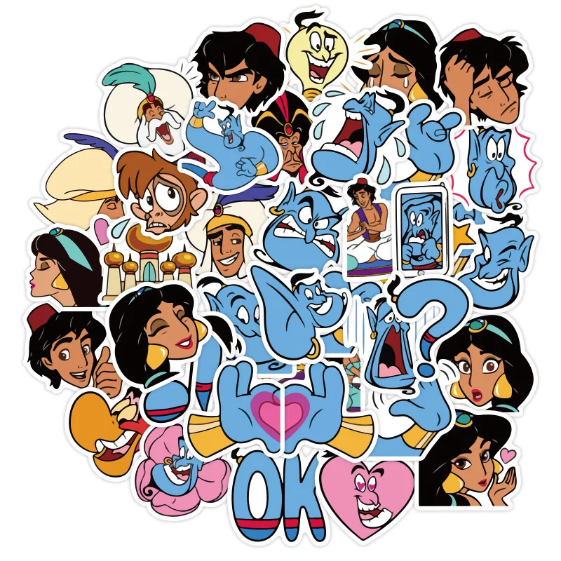 Free Shipping Aladdin Jasmine Sticker Set Embellishments Craft Supplies