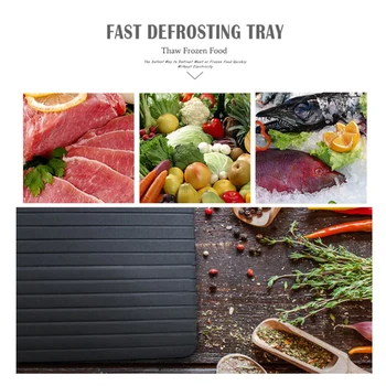 

Fast Defrosting Tray Thaw Frozen Food Meat Fruit Quick Defrosting Plate Board Defrost Kitchen Gadget Tool