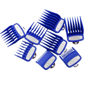 

Blue 8 Sizes Guide Comb Sets Hair Trimmer Attachment Clipper Hair Cutting Tool Kit Hairdresser Tool Hair Comb Hair Clipper Limit