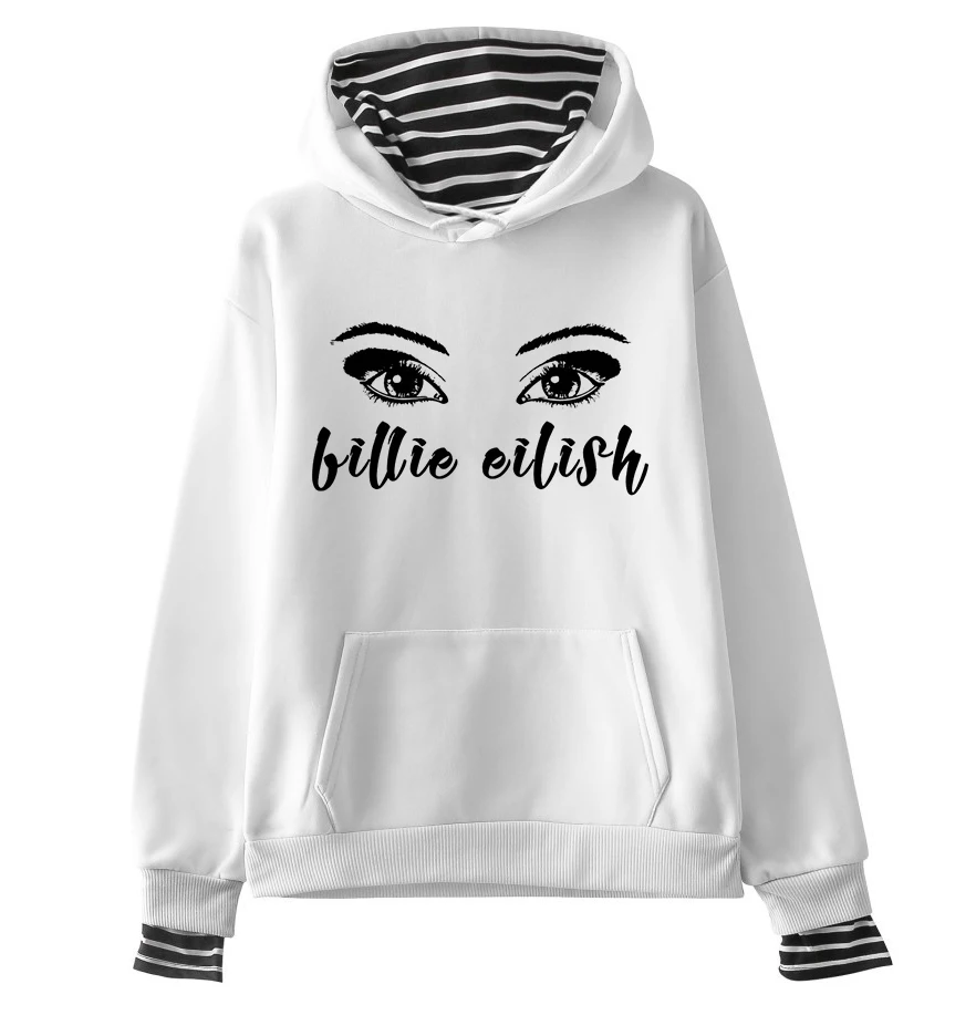 Billie Eilish, негабаритная Женская толстовка, Harajuku, корейский стиль, хип-хоп стиль, Kawaii, 90 s, Женская толстовка с капюшоном, уличная одежда, Ulzzang, толстовки
