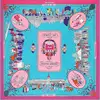 New Arrival Brand Shawl 100% Twill Silk Scarf Working in Paris 130cm Square Scarves Print Kerchief Bandana Woman Headband Hijab 2