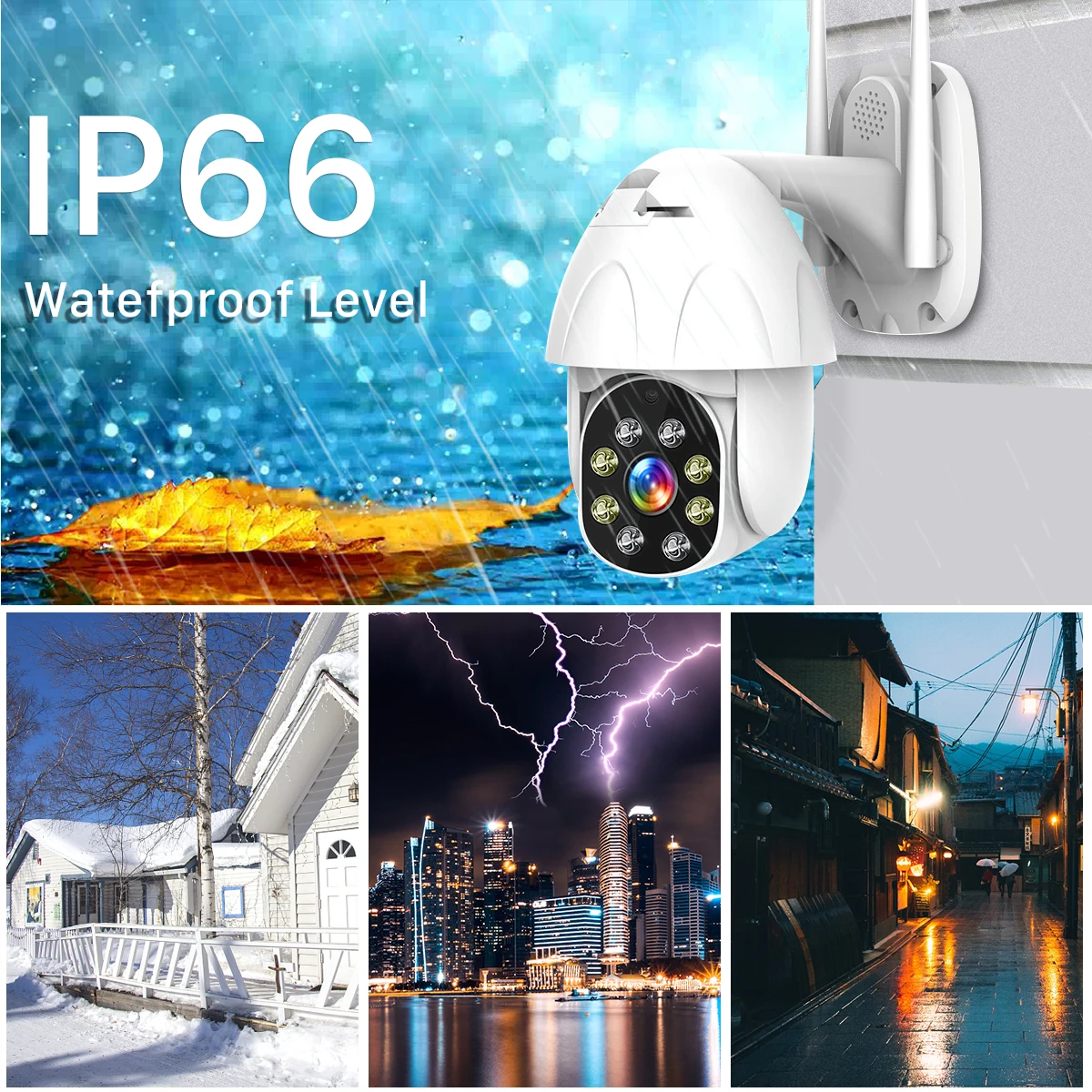 1080P PTZ wifi камера 2MP автоматическое отслеживание Водонепроницаемая CCTV Домашняя безопасность ip-камера 4.0X цифровой зум скорость купольная Беспроводная ip-камера